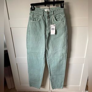 NWT Mango High Waist Tapered Ankle Jeans